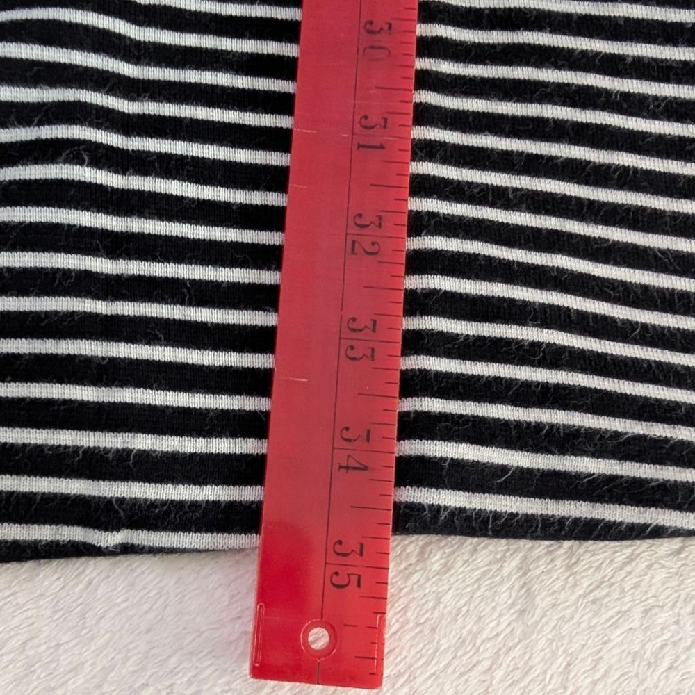 Madewell Black White Striped T-Shirt Dress - XS - Picture 7 of 9
